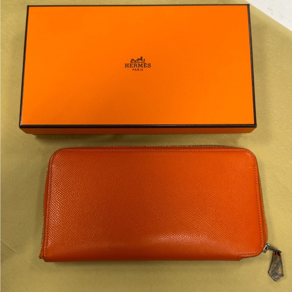 Hermes Orange Wallet